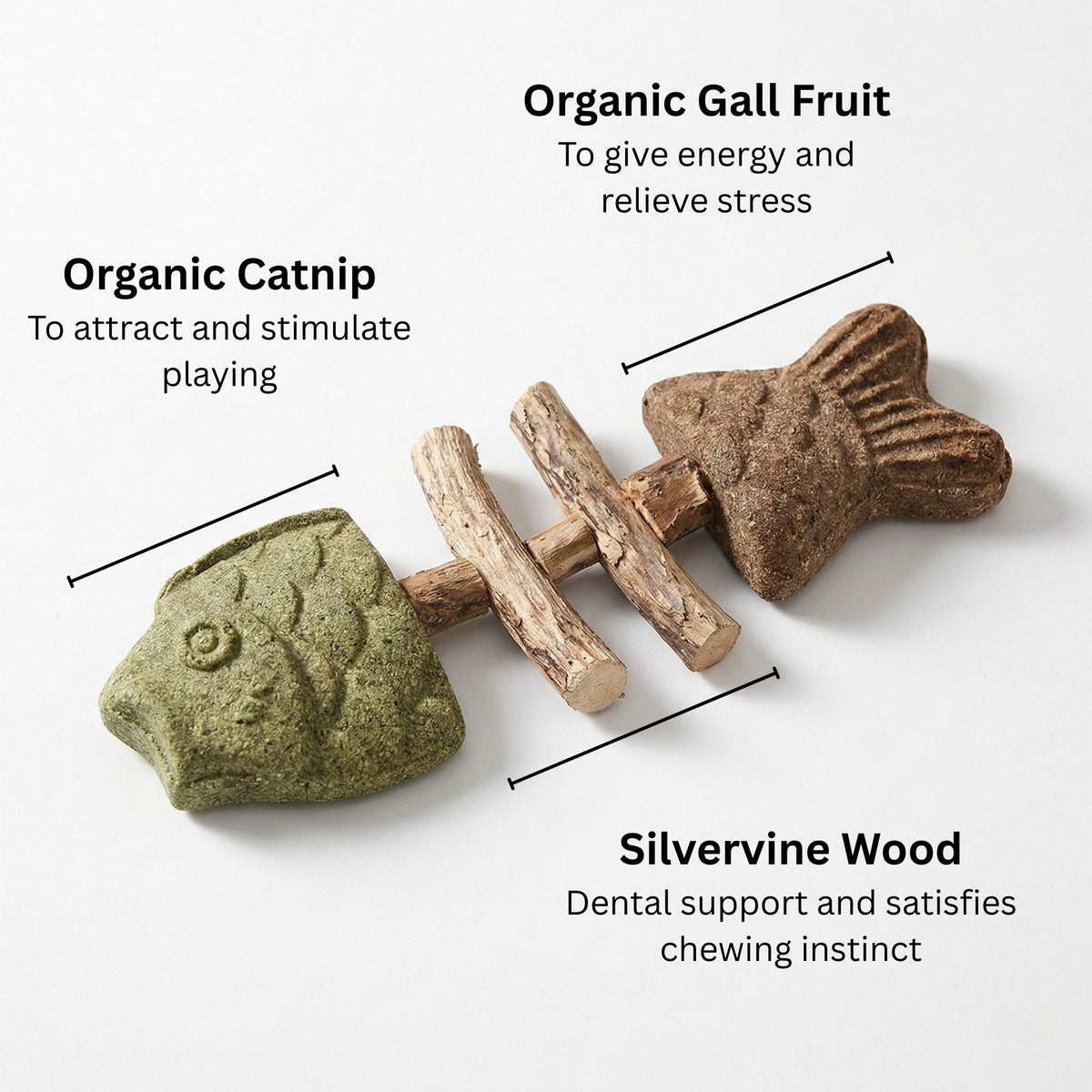 Pawzioo™ Catnip & Silvervine Chew