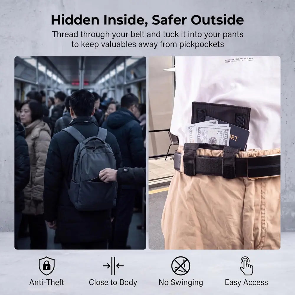 Anti-Theft Passport Pouch