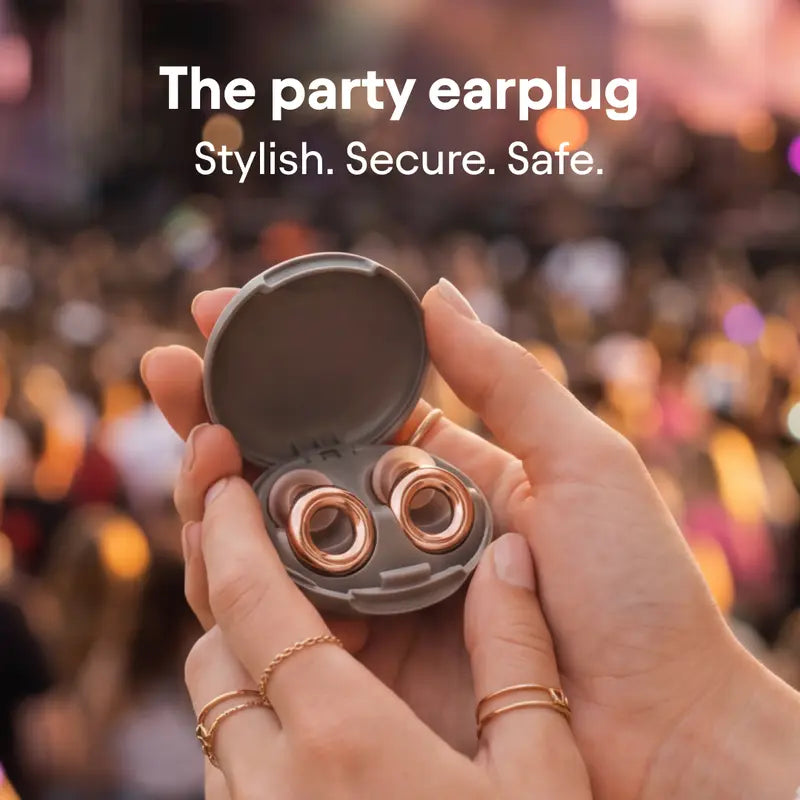 Earplugs, Live Music &Events, Stylish 17 dB Noise Filtering with Hearing Protection, 1 Pair + Case