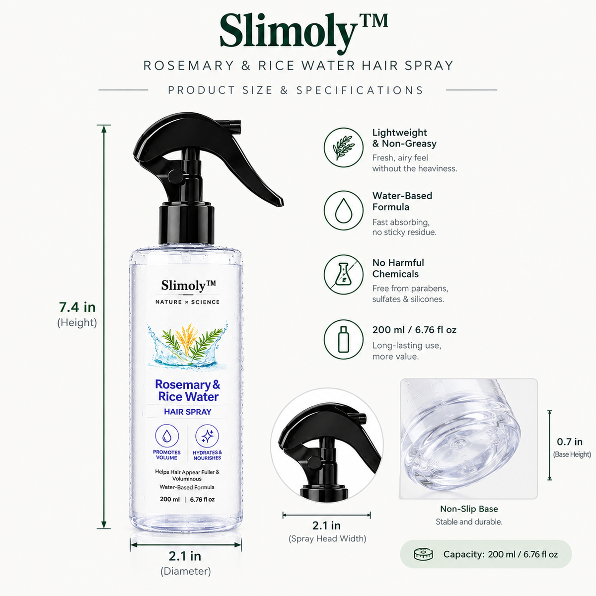 Nature x Science Rosemary Water and Rice Water | 200 ml