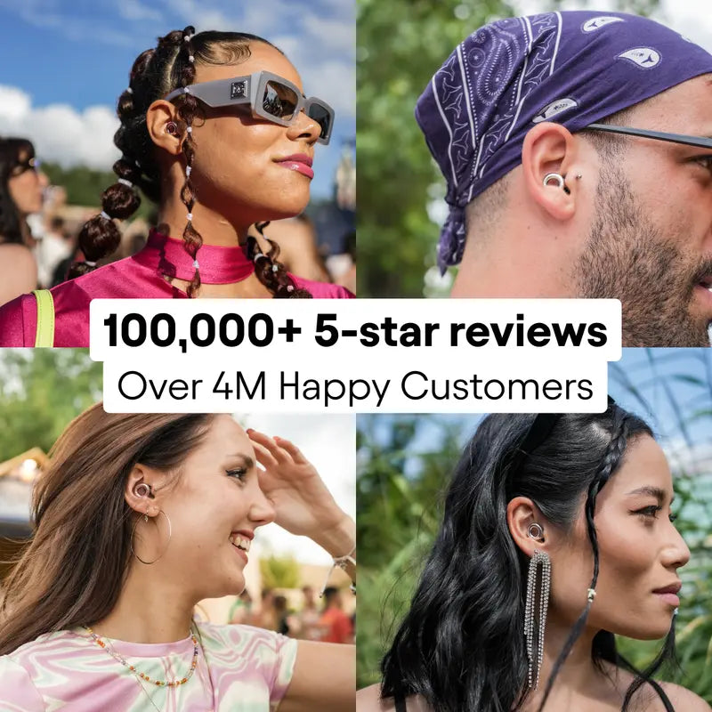 Earplugs, Live Music &Events, Stylish 17 dB Noise Filtering with Hearing Protection, 1 Pair + Case