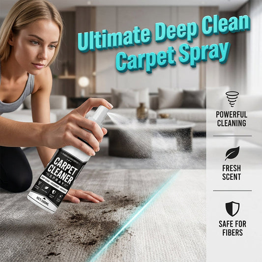 🥳2026 HOT SALE🥳💞50K+ SOLD! 🧼💨  Deep Clean Carpet & Fabric Spray – Micro‑foam lifts embedded dirt & stains, neutralises odours. Great for carpets, upholstery & car interiors – spot clean with ease! 🏠✨