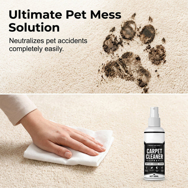 🥳2026 HOT SALE🥳💞50K+ SOLD! 🧼💨  Deep Clean Carpet & Fabric Spray – Micro‑foam lifts embedded dirt & stains, neutralises odours. Great for carpets, upholstery & car interiors – spot clean with ease! 🏠✨