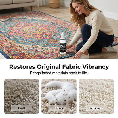 🥳2026 HOT SALE🥳💞50K+ SOLD! 🧼💨  Deep Clean Carpet & Fabric Spray – Micro‑foam lifts embedded dirt & stains, neutralises odours. Great for carpets, upholstery & car interiors – spot clean with ease! 🏠✨
